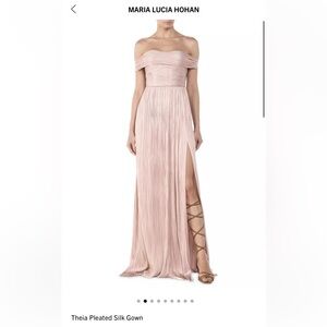 Pink MARIA LUCIA HOHAN off the shoulder gown